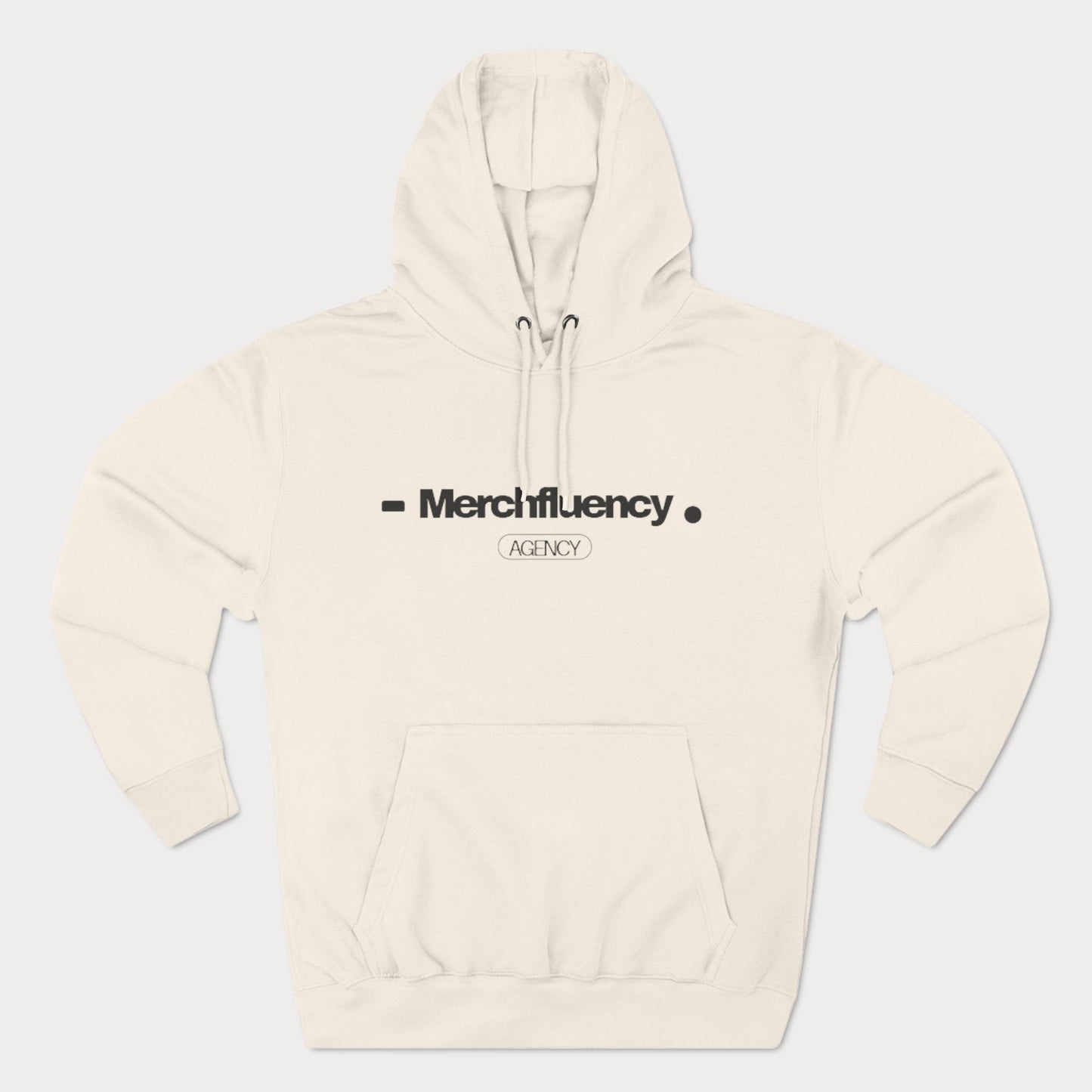 Three-Panel Fleece Hoodie